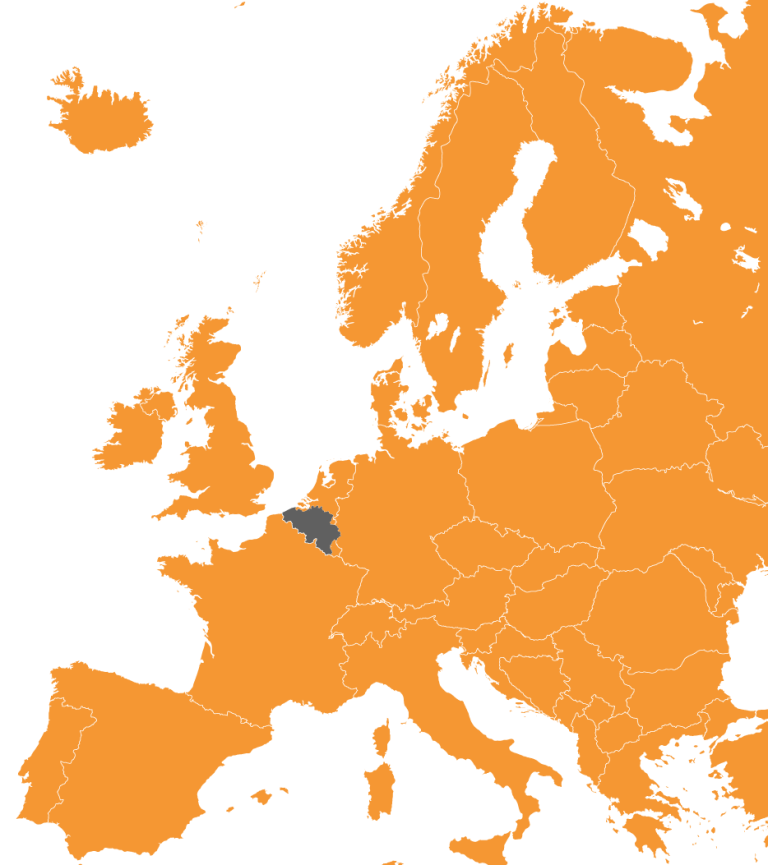 Belgium Europe map