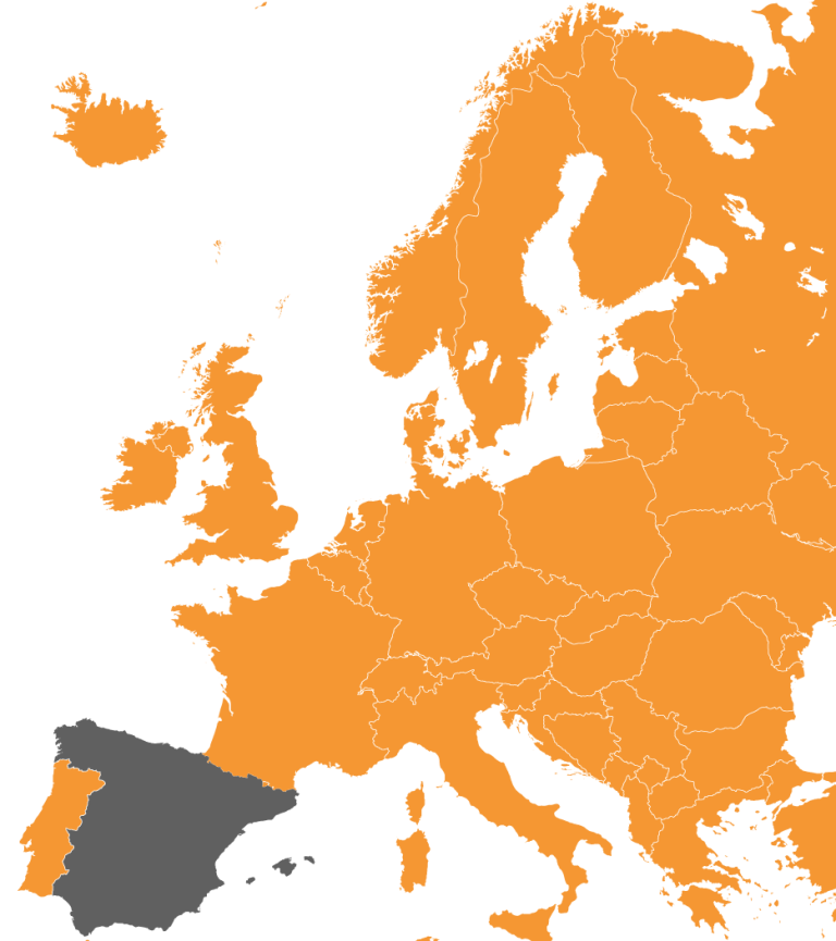 Spain Europe map